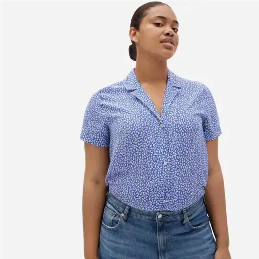 Everlane Floral Button Down Shirt - Picture 2 of 8